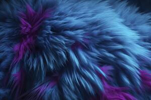 Blue fur background. . photo