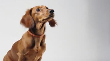 Cute dachshund close up. . photo