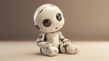 Cute little robot. . photo