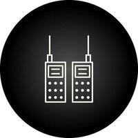 icono de vector de walkie-talkie