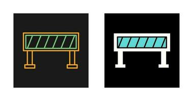 Road Barrier Vector Icon