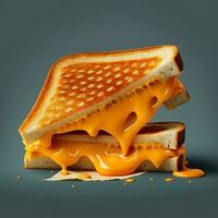 A sandwich made with grilled cheese. Generative By AI photo