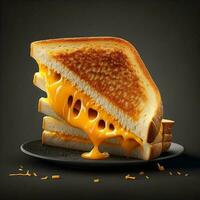 A sandwich made with grilled cheese. Generative By AI photo