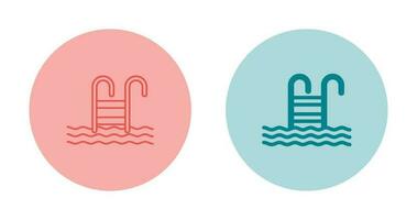 Water Stairs Vector Icon