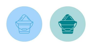 Sand Bucket Vector Icon