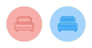 Hotel Bed Vector Icon