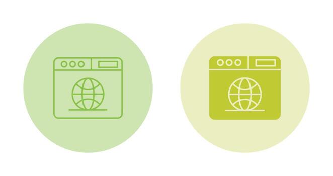 icono de vector de navegador