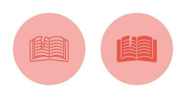 Teared Book Vector Icon