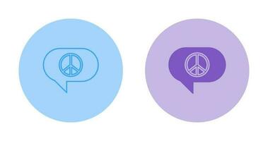 Peace Chat Vector Icon