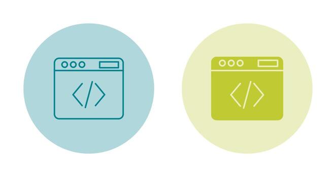 icono de vector de código