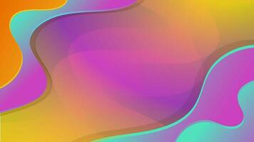 Warm Neon Glow Abstract Wave Background photo