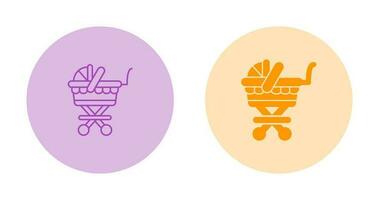 Baby Carriage Vector Icon