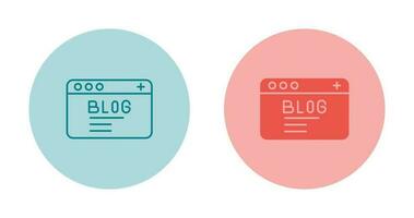 Blog Vector Icon