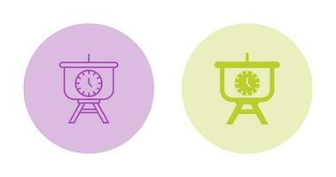 Time Manage Presentation Vector Icon