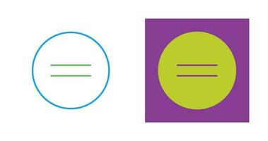 Equal To Vector Icon