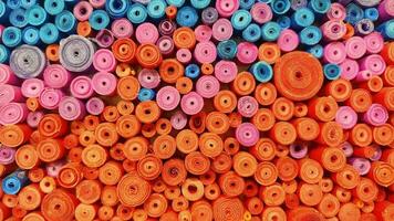 Rough Surface Colorful Rolled Paper Texture Background photo