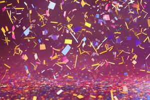 colorful confetti fancy background photo