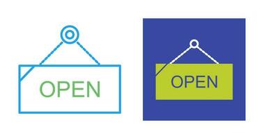 Open Tag Vector Icon