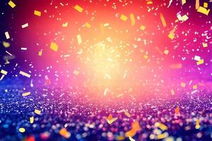 colorful confetti fancy background photo