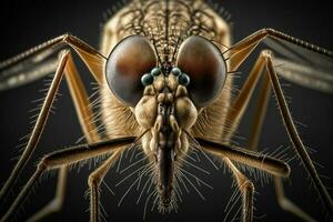 mosquito macro. Ai Generated photo