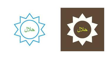 Halal Sticker Vector Icon