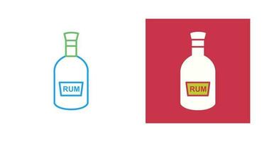 Bottle of Rum Vector Icon