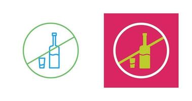 No Drinks Vector Icon