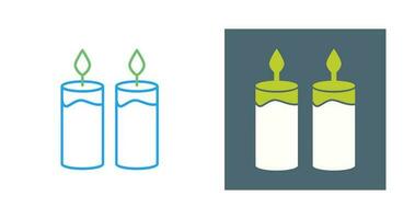 Two Candles Vector Icon