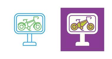 Bike Lane Vector Icon