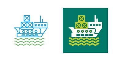 Delivery via Shipping Vector Icon