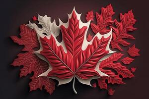 realistic canada day illustration photo