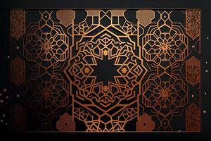 Islamic creative arabic pattern background photo
