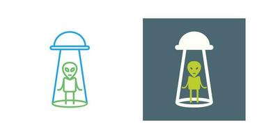 Alien Abduction Vector Icon