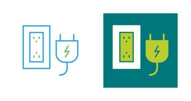 Plug and Socket Vector Icon