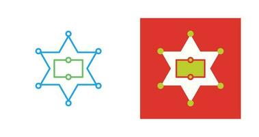 Sherrif Badge Vector Icon