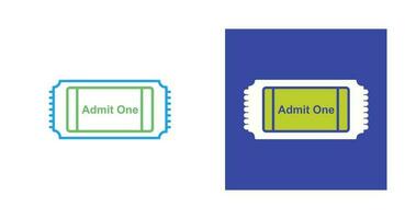 Movie Ticket Vector Icon