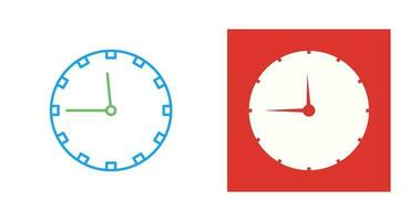 icono de vector de reloj de pared