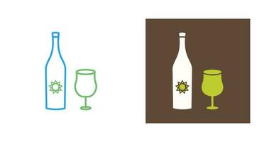 Goblet and Wine Vector Icon