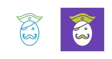 Pirate in Hat Vector Icon