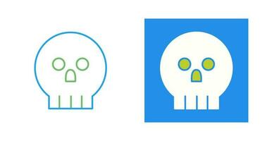 icono de vector de calavera pirata