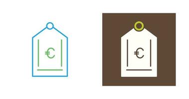 Euro Tag Vector Icon