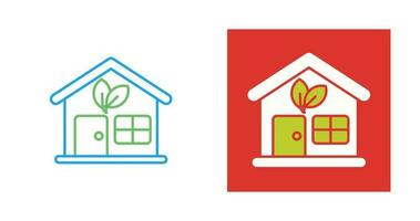 Eco House Vector Icon