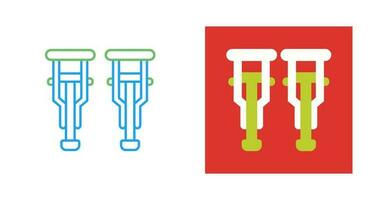 Crutches Vector Icon