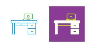 Office Desk Vector Icon