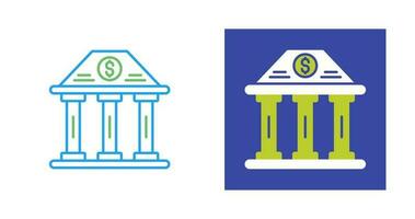 Bank Building Vector Icon