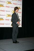 Zac Efron in the Press Room of the ShoWest Awards Gala at the Paris Hotel  Casino in Las Vegas NV on April 2 2009 2009 Kathy Hutchins Hutchins Photo