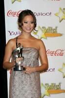 Jamie Chung in the Press Room of the ShoWest Awards Gala at the Paris Hotel  Casino in Las Vegas NV on April 2 2009 2009 Kathy Hutchins Hutchins Photo