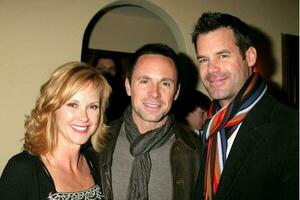 William deVry  his guest  Tuc Watkins Heather Tom Annual Christmas Party at her Home December 8 2007 Glendale CA 2007 Kathy Hutchins Hutchins Photo