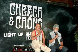 Cheech Marin  Tommy Chong Cheech  Chong Press Conference in West Hollywood CA on July 30 2008 2008 Kathy Hutchins Hutchins Photo