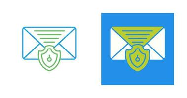 icono de vector de protección de correo